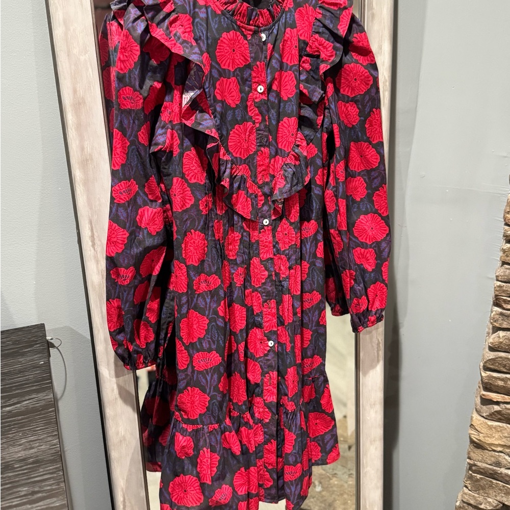 Ro’s Garden Tamera short floral dress 100% cotton